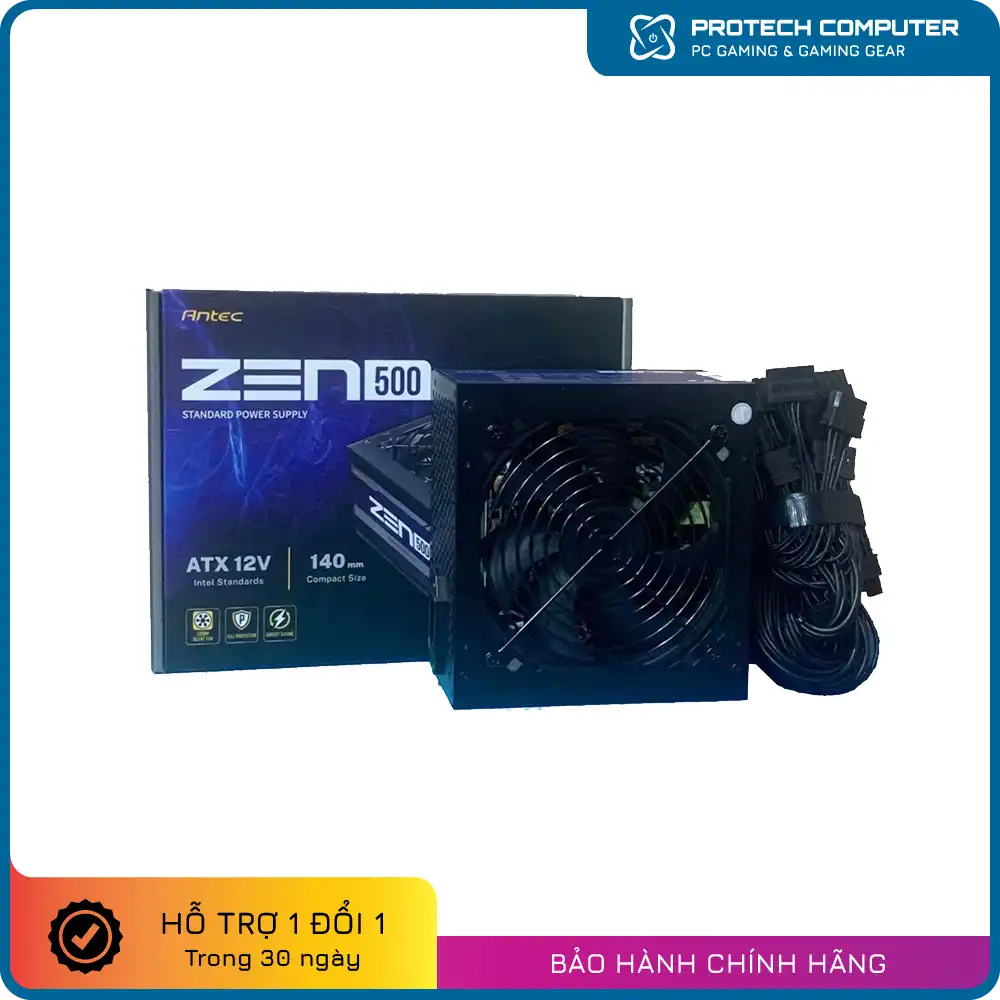 Nguồn Antec ATOM ZEN 500 - 500w